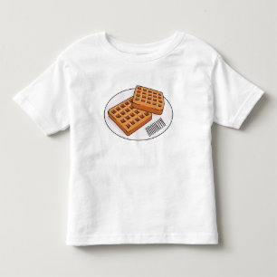 Waffle-tecknad illustration t shirt