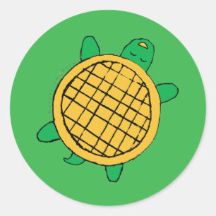 Waffle Turtles-dekal Runt Klistermärke