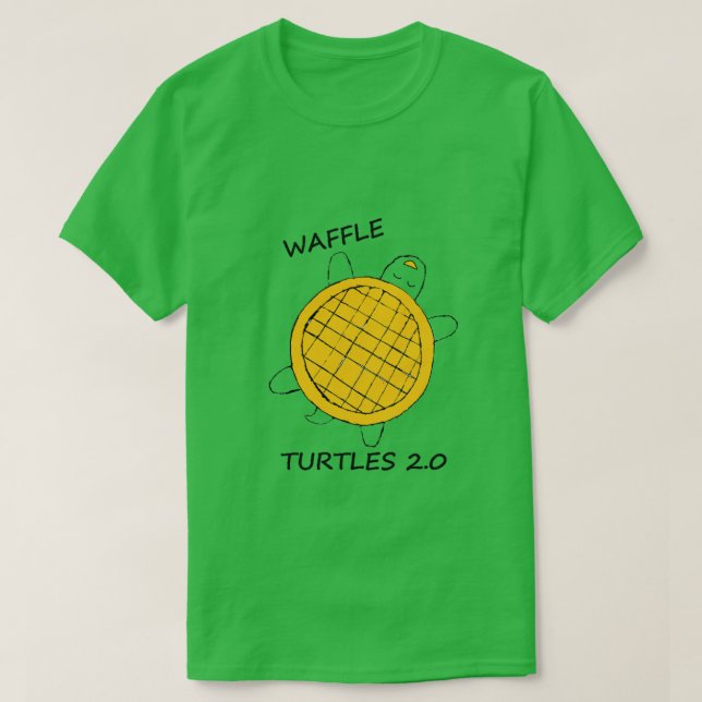 Waffle Turtles T Shirt (Design framsida)