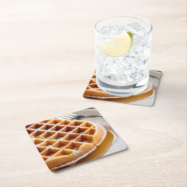 waffle underlägg papper kvadrat (Insitu)