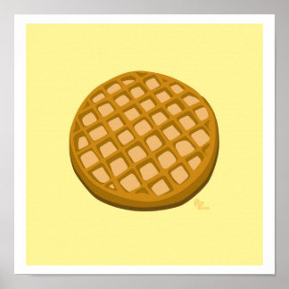 waffle-utskrift poster