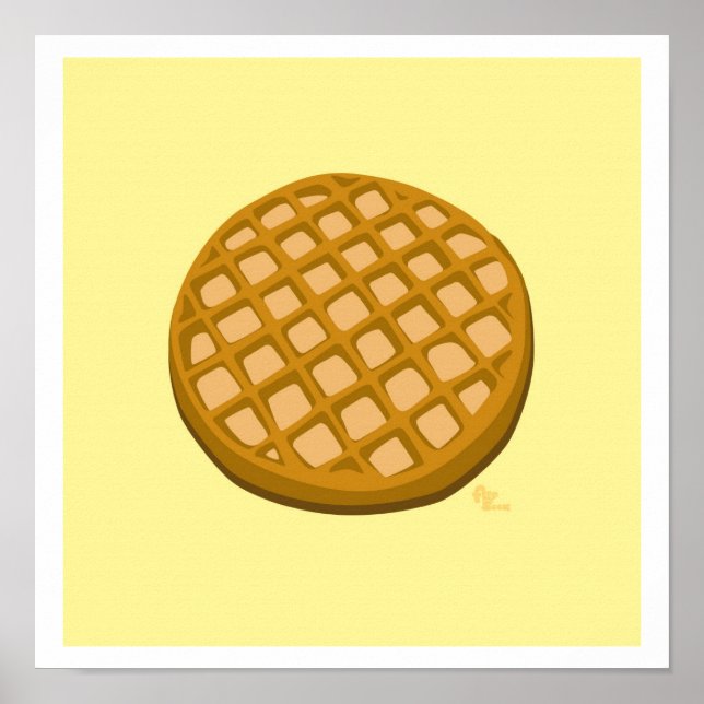 waffle-utskrift poster (Framsidan)