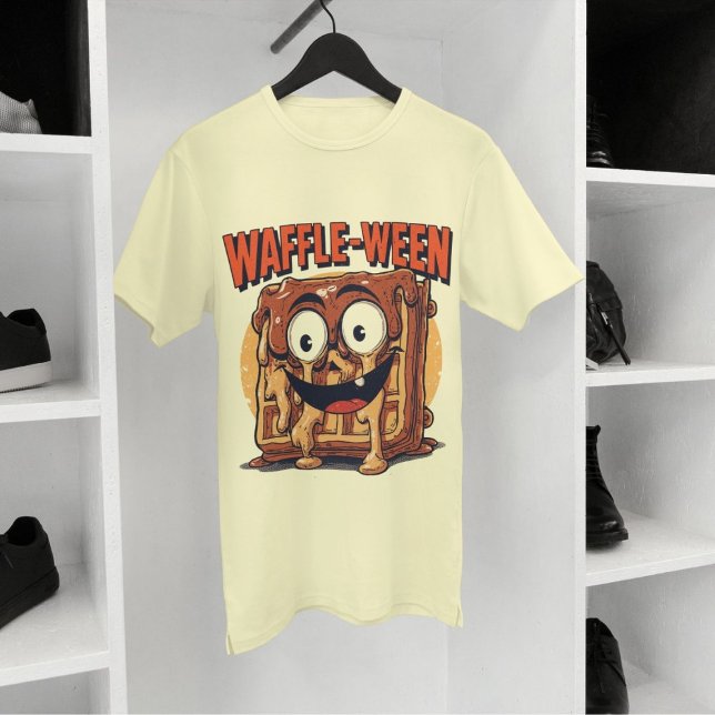 Waffle-ween Funny Halloween Breakfast Waffle Pun T Shirt (Skapare uppladdad)