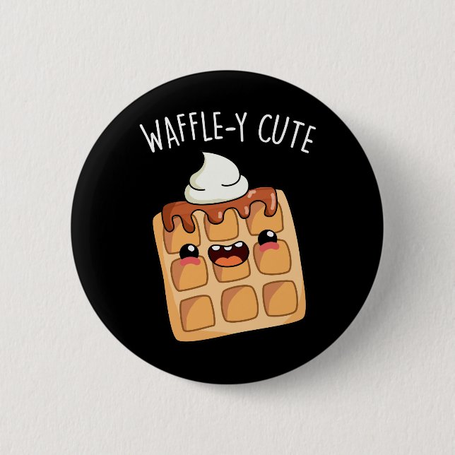 Waffle-y Funny Waffle Pun Knapp (Framsida)