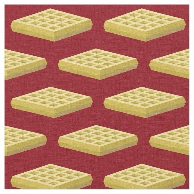 Waffles Cute Breakfast Kids Tyg (Närbild)