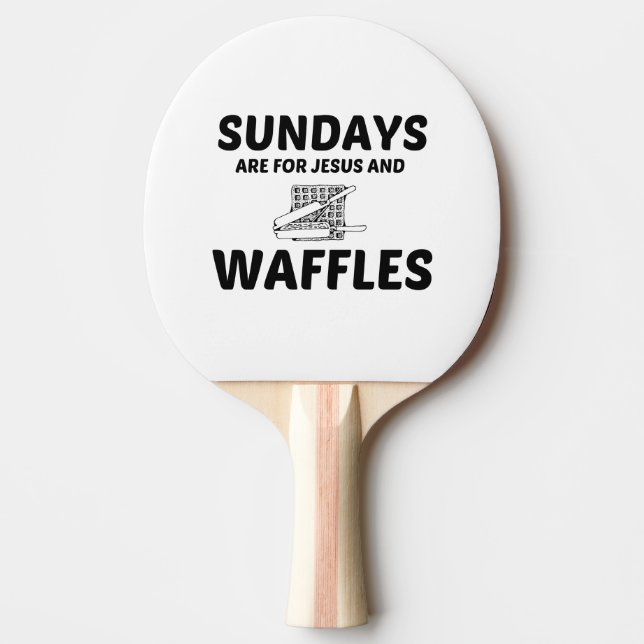 WAFFLES OCH JESUS SÖNDAG PINGISRACKET (Framsidan)