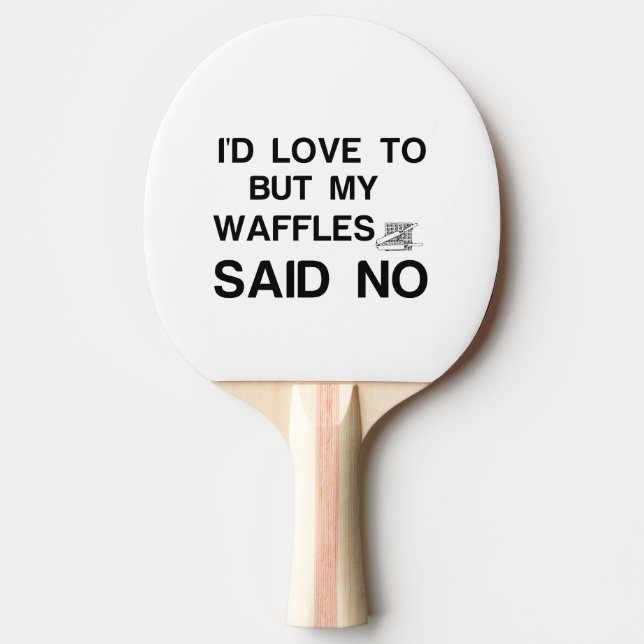 WAFFLES SADE NEJ PINGISRACKET (Framsidan)