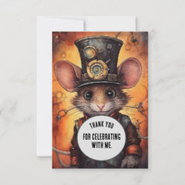 Wafflewhisk Tack Steampunk (Anpassningsbar) Kort