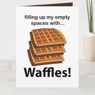 Wafflor Fyller Upp Mina Tomma Utrymmen Med Wafflor Kort