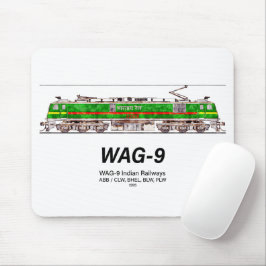 WAG-9-lok. Indian Railways tåg Musmatta