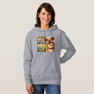Wag More, Bark Less - A Lycklig Hund's Motto T Shirt
