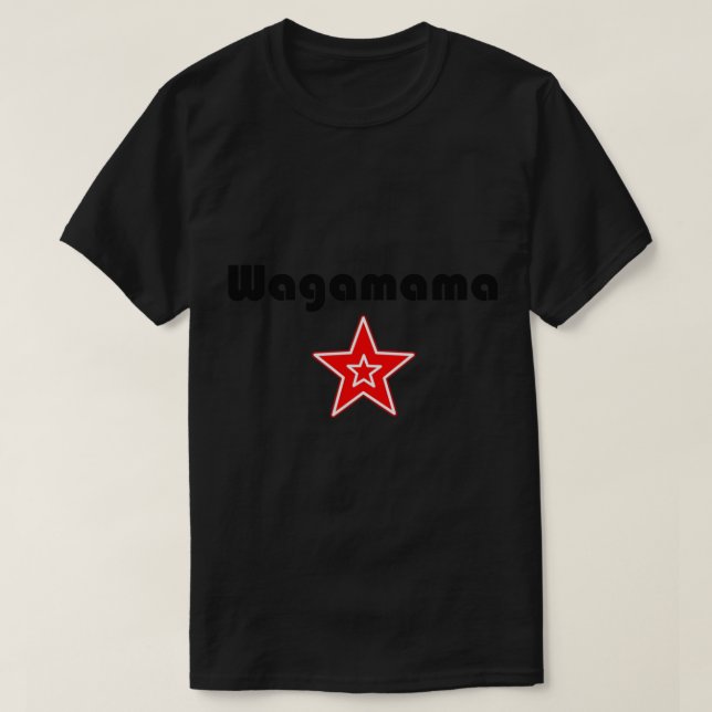 wagamama Passande V-Nacke T Shirt (Design framsida)