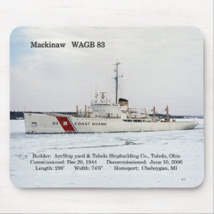 WAGB 83 Mackinaw vit musmattor