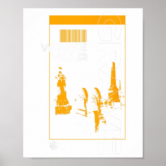 Wage Krig - Grave Poster (Framsidan)