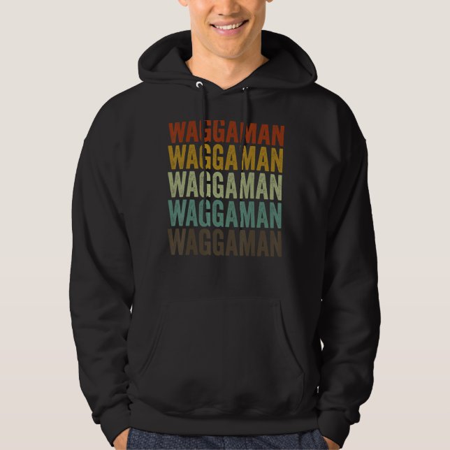Waggaman City Retro Hoodie (Framsida)