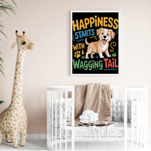 Wagging Svan Happiness Begins Poster