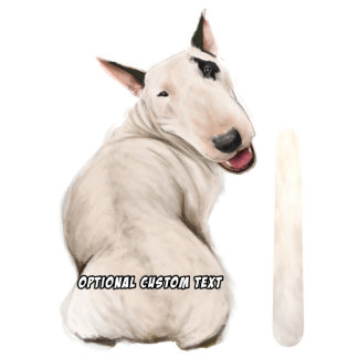 Wagging Wiper Bull Terrier Hund Car Decal Sticker