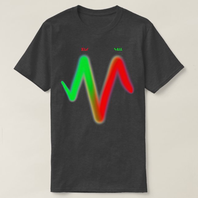Waggish Buy Sell chart T Shirt (Design framsida)