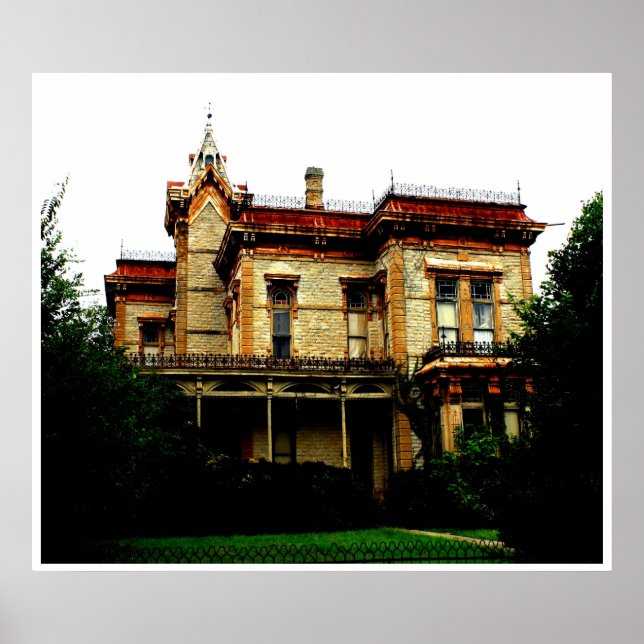 Waggoner Mansion, Decatur, Texas Poster (Framsidan)