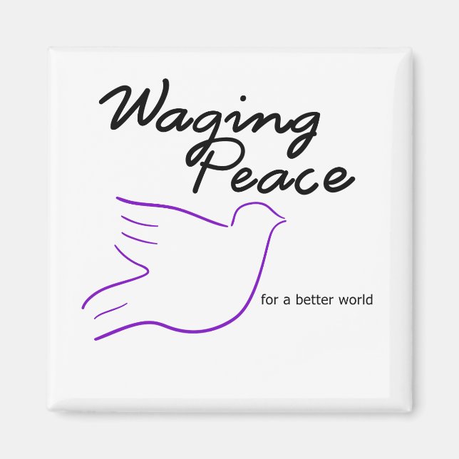 Waging Peace Dove magnet (Framsidan)