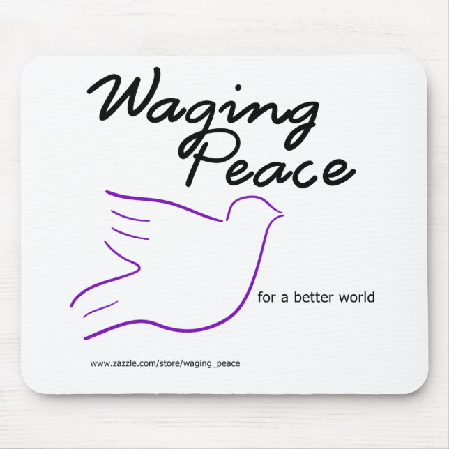 Waging Peace Dove mousepad Musmatta (Framsidan)