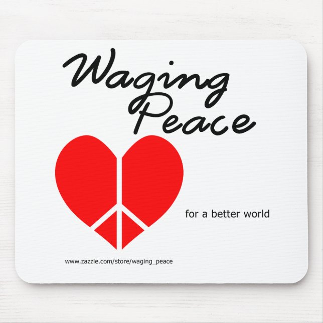 Waging Peace Heart mousserande Musmatta (Framsidan)