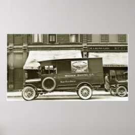 Wagner Baking Company Delivery Lastbil Poster