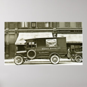 Wagner Baking Company Delivery Lastbil Poster