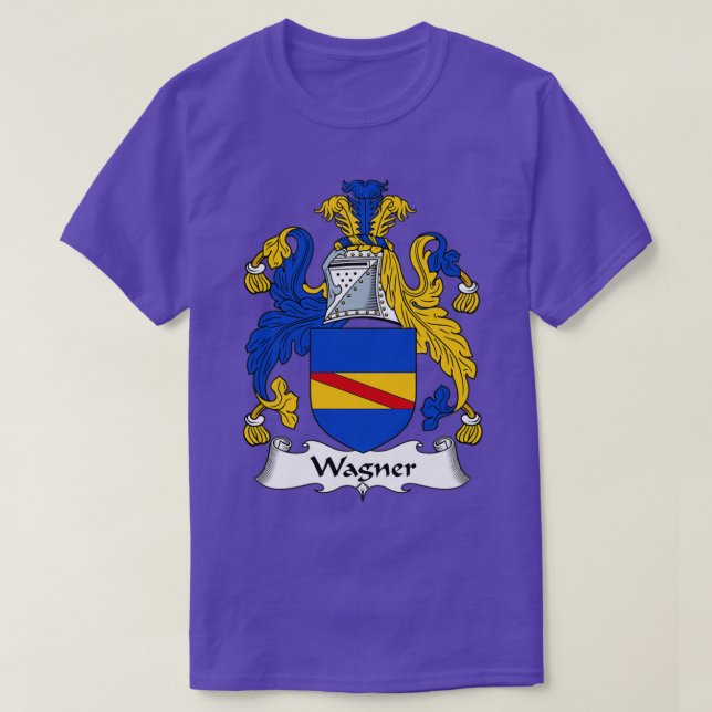 Wagner Coat of Arms Family Crest  T Shirt (Design framsida)