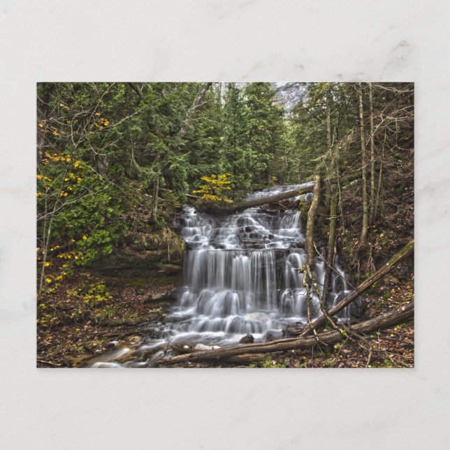 Wagner Falls, Munising, Michigan Vykort (Framsida)