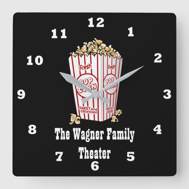 Wagner Family Theater, lägg till namn Fyrkantig Klocka (Framsida)