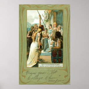 Wagner Gotterdammerung 1907 Vintage Poster