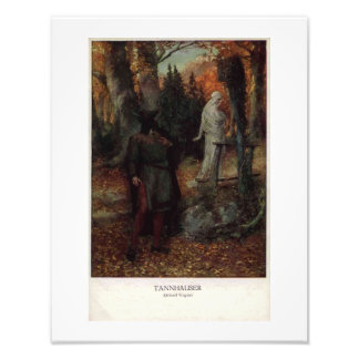 Wagner Opera Tannhauser Vintage Stil Fototryck