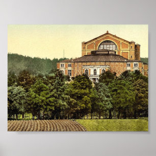 Wagners teater (Festspielhaus), Bayreuth, B Poster