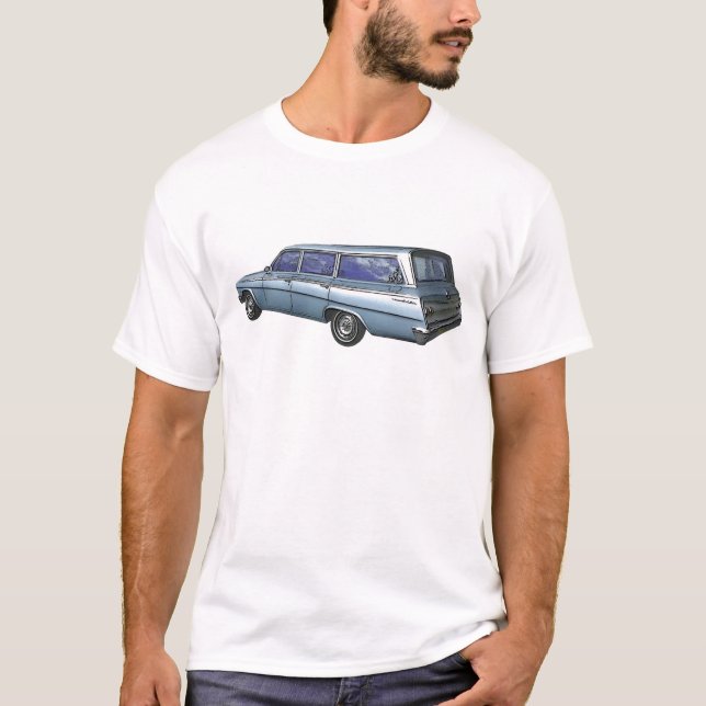 Wagon. 1962 för blåttChevrolet station Tee (Framsida)