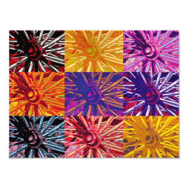 WAGON HJUL FOTOTRYCK (Framsidan)