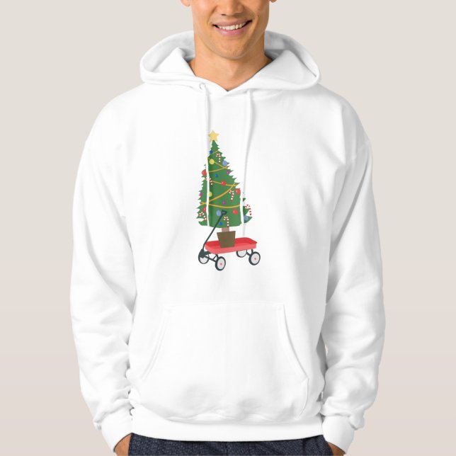Wagon Julgran Hoodie (Framsida)