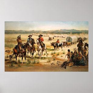 WagonTrain i USA Poster