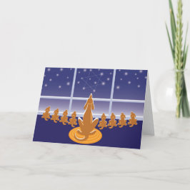 WagsToWish_Menorah Hundar-hälsningskort Helgkort