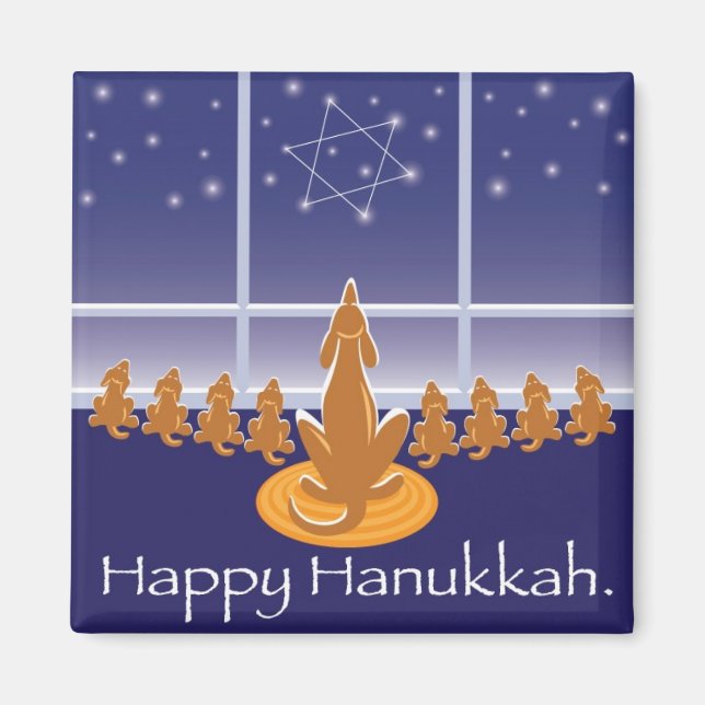 WagsToWish_Menorah Hundar Magnet (Framsidan)