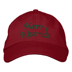 WagsToWlack_Merry Kissmas Broderad Keps