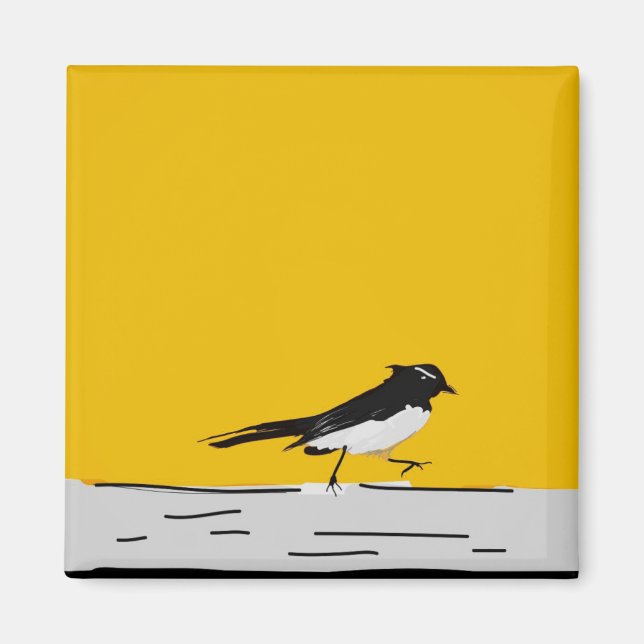 Wagtail Magnet (Gult) (Framsidan)