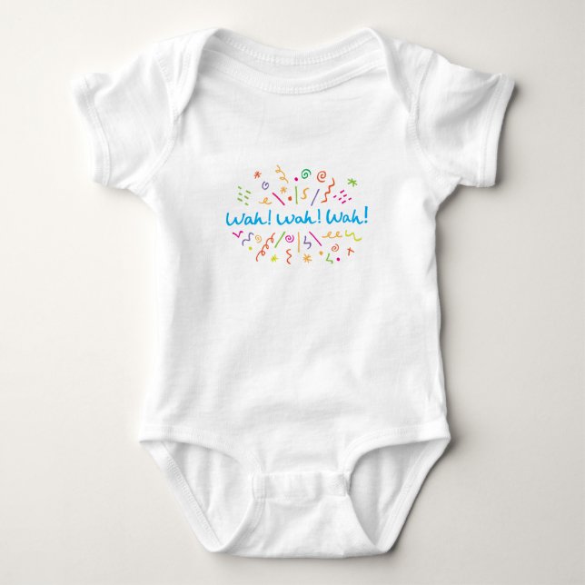 Wah Wah Wah One-Biet T Shirt (Framsida)