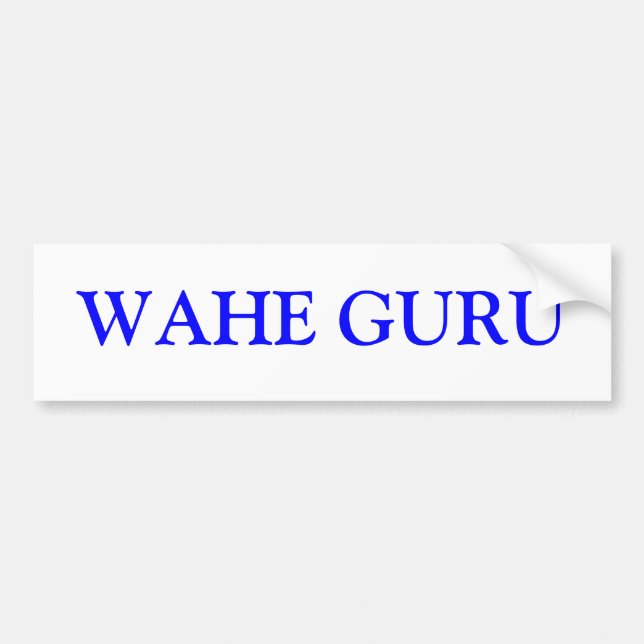 WAHE-GURU BILDEKAL (Framsidan)
