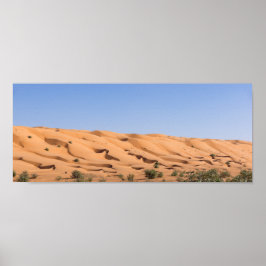 Wahiba Sands-öken - Oman Poster