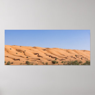 Wahiba Sands-öken - Oman Poster