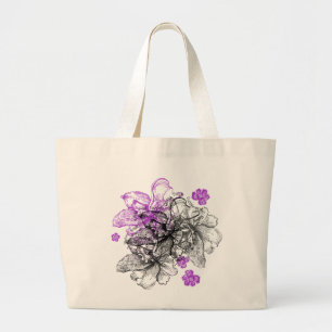 Wahine Snöre Hawaiian Orchid Jumbo Tygkasse