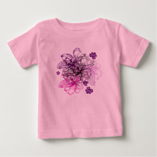 Wahine Snöre Hawaiian Orchid T-shirt