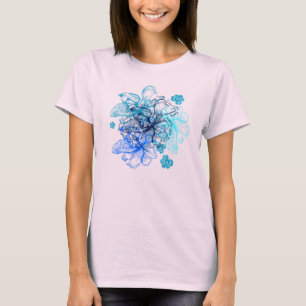 Wahine Snöre Hawaiian Orchid T Shirt