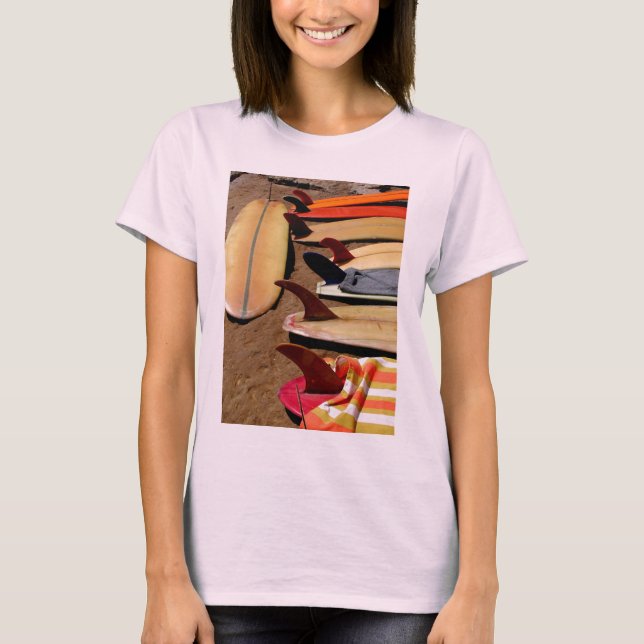 Wahine surfer girl t-shirt (Framsida)